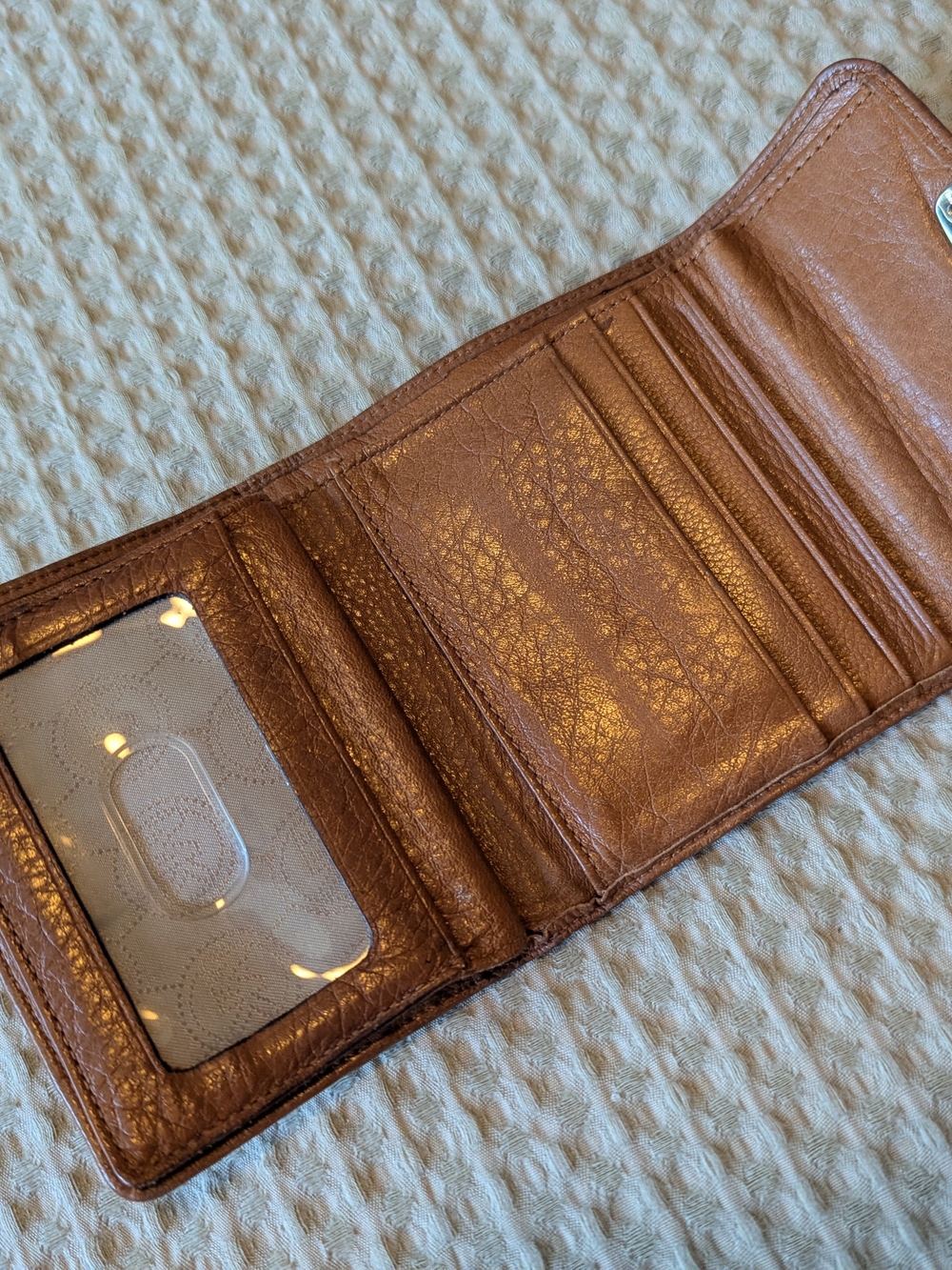 Michael Kors Brown Leather Snap Wallet - Picture 4 of 9